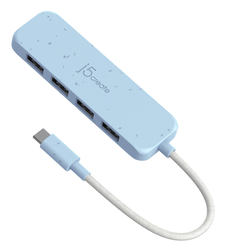 j5create JCH341EC interface hub USB Type-C 1250 Mbit/s Blue – image 3