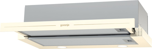 Gorenje BHP62CLI cooker hood Semi built-in (pull out) Ivory 435 m³/h