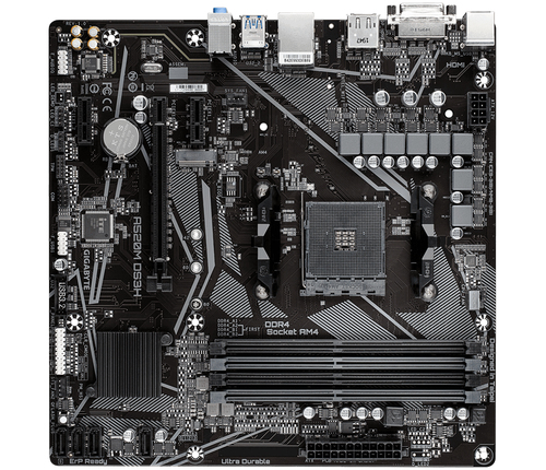GIGABYTE A520M DS3H (rev. 1.x) Разъем AM4 Микро ATX