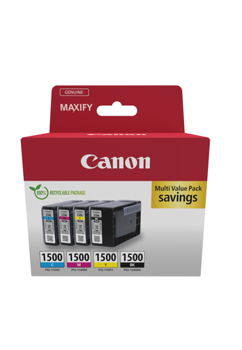 Canon Pgi-1500 Inkjet Cartridge Multipack Cmyk 9218B006 - image 1