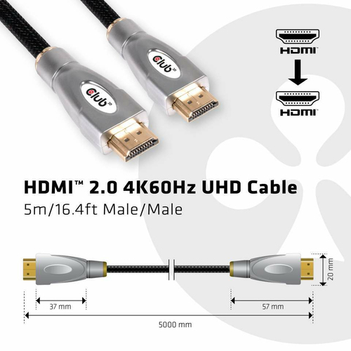 Club 3D HDMI 2.0 kabel, afbeelding 2