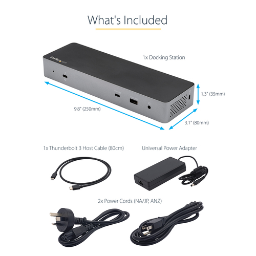 StarTech.com USB C Docking Station for Macbook Pro/Air-M1/M2/M3/M4, Thunderbolt Compatible, HDMI/DisplayPort, Dual 4K – image 8