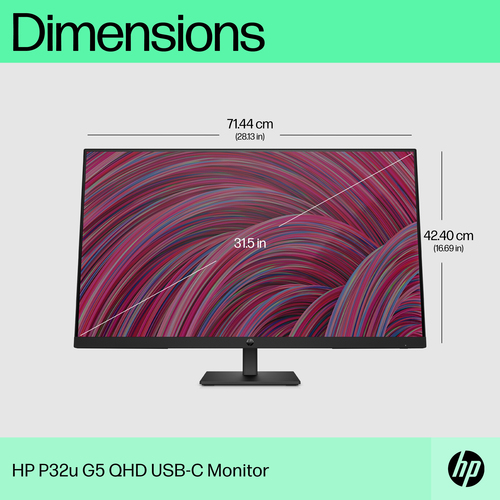 HP P32u G5 QHD USB-C Monitor – image 6