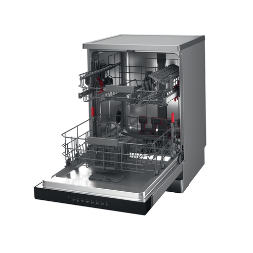 Whirlpool W3F D634 X Vrijstaande vaatwasser Grijs, afbeelding 3