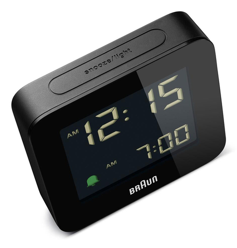 Braun Unisex Digital Alarm Clock in Black Black One Size female - image 6