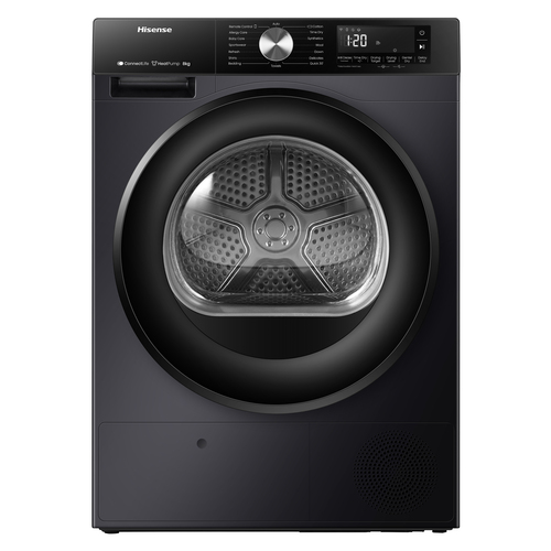 Hisense DH3S802BB3 8kg 3S Series Heat Pump Condenser Tumble Dryer - Black - image 2