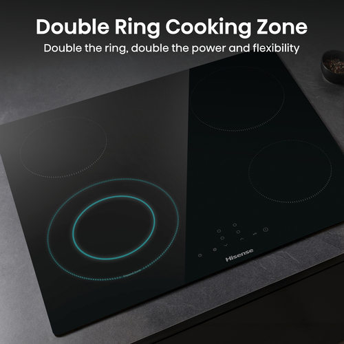 Hisense E6422SC 60 cm Electric Ceramic Hob - Black - image 2