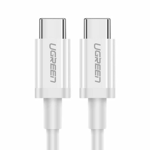 Cable USB-C a USB-C 1 Metro Carga Rápida de hasta 60W Transferencia de datos de 480 Mbps PD30 QC 40/30/20 FPC AFC Duradero y Flexible Caja ABS Cubierta de TPE Color Blanco 60518 - 60518