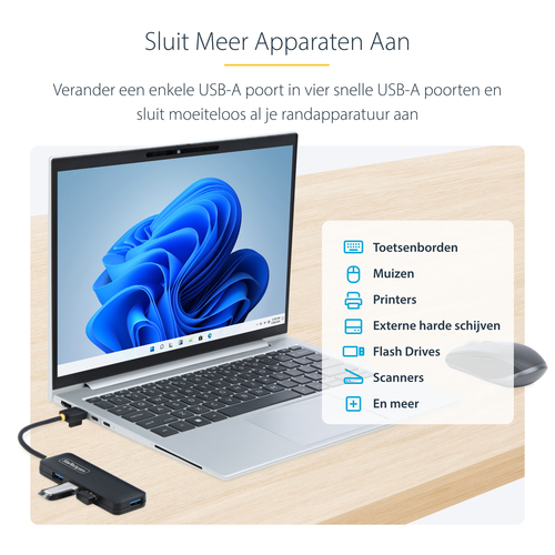 STARTECH 4-Port USB-A Hub 5Gbps, afbeelding 5