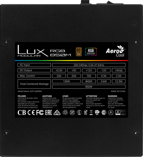 Aerocool LUX RGB 850M – image 6