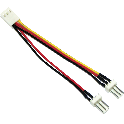 Product image: InLine Fan Adapter Y-Cable 3pin Molex female / 2x 3pin Molex male 100 pcs.