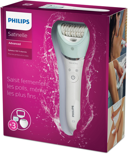 Philips Satinelle Advanced BRE621/11 epilator 32 tweezers Turquoise, White – image 2