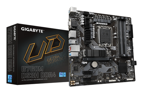 Gigabyte B760M DS3H DDR4 Intel Micro Atx Motherboard - Lga 1700 - image 1