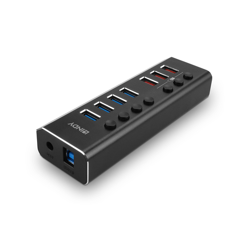 Lindy 4 Port USB 3.0 Hub with 3 Quick Charge 3.0 Ports - image 4
