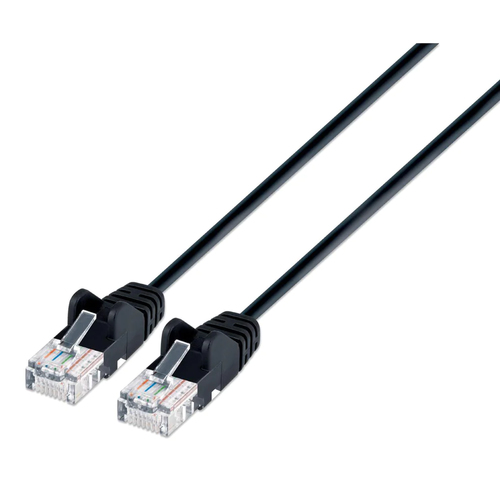 CAT6A U/UTP SLIM NETWORK PATCH CABLE, 3 FT., BLACK