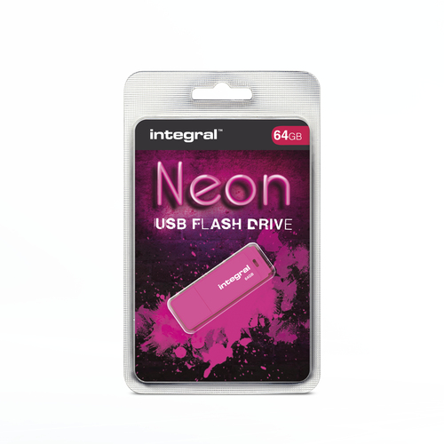 Integral 64GB USB2.0 DRIVE NEON PINK – image 7