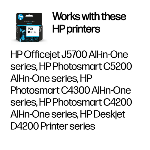 Original HP No.350 Black Print Cartridge - image 2