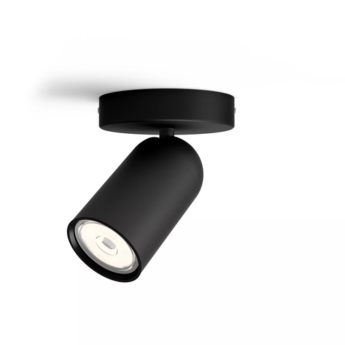 Philips Opbouwspot Pongee - Zwart - 13,8cm - Gu10