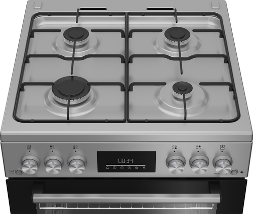 Beko Pro FDG6231CS 60 cm Gas Cooker - Silver/Grey - image 4