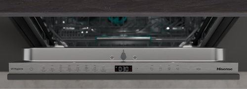 Hisense Fully integrated dishwasher with 16 place settings and sliding door for a seamless fit. AutoDose ensures correct detergent use, Auto Dry delivers ready – image 9