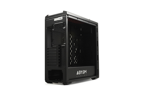 ABYSM Gaming DORIAN ATX case with tempered glass side, USB 3.0 Black/Orange – image 2