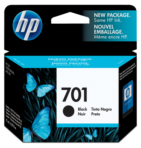 HP 701 ink cartridge 1 pc(s) Original Black – image 1