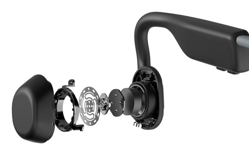 Shokz OpenMove Bone Conduction Open-Ear Lifestyle/Sport Headphones - Grey - image 3