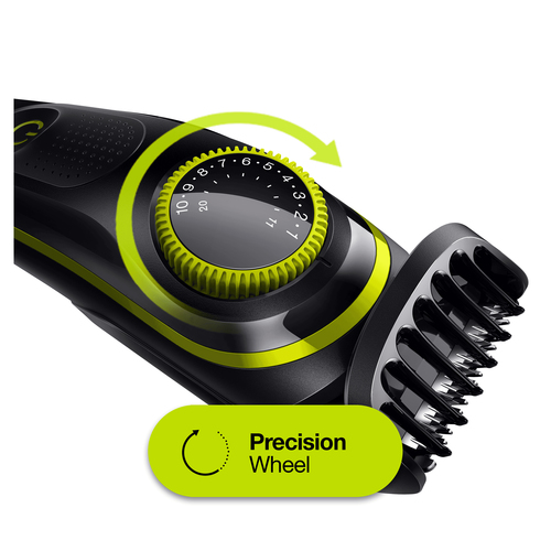Braun Beard Trimmer BT3241 Men Trimmer & Hair Clipper, 39 Length Settings, Black/VoltGreen – image 7