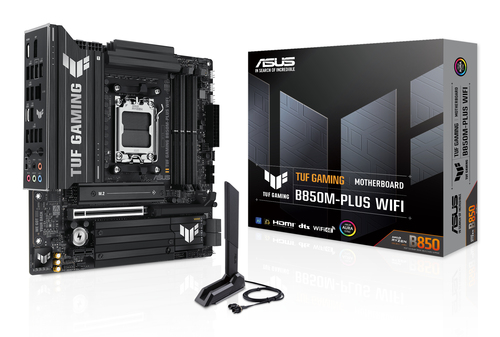 Asus Tuf Gaming B850M-Plus Wifi Amd Ryzen AM5 DDR5 Micro Atx Motherboard - 90MB1IY0-M0EAY0 - image 1