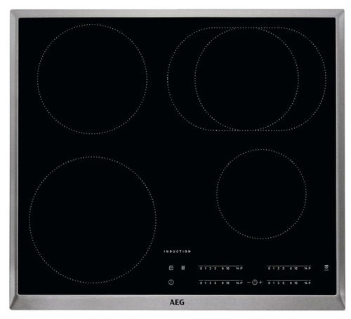 AEG IKS6441CXB Черный Встроенный 57.6 cm Плита с зонами индукции 4 зона(ы)