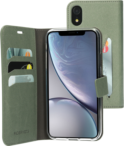 Mobiparts Classic Wallet Case iPhone XR Stone Green – image 1