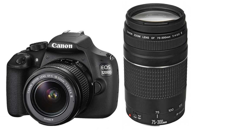 Canon 1200D + EF-S 18-55mm + EF 75-300mm