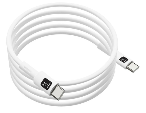 Techly Kabel USB 2.0 Type C M/M weiß 1m, afbeelding 4