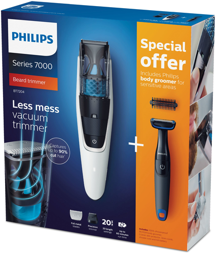 Philips BEARDTRIMMER Series 7000 Vacuum Beard Trimmer BT7204/85 – image 2