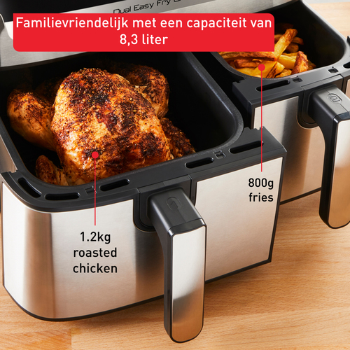 Tefal EY905D Friteuse sans huile double Easy Fry et gril Noir – Photo 5 sur 10