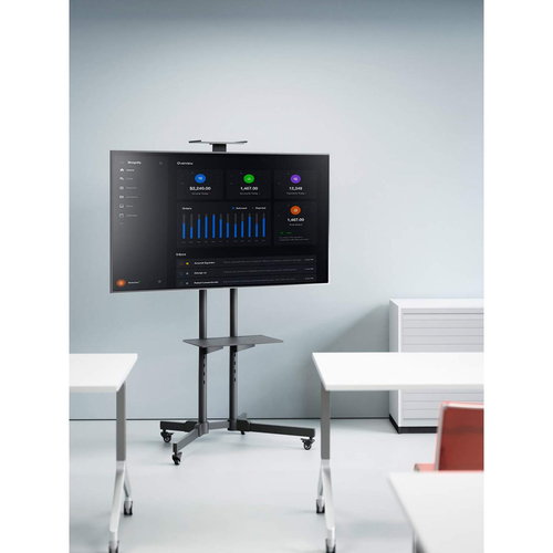 Manhattan Soporte con carrito para TV/monitores, pantallas 37"–65", Compatibilidad VESA: de 200x200 a 600x400 mm (verifique las dimensiones de los cuatro orificios de montaje traseros), carga máxima 40 kg, negro imagen 11