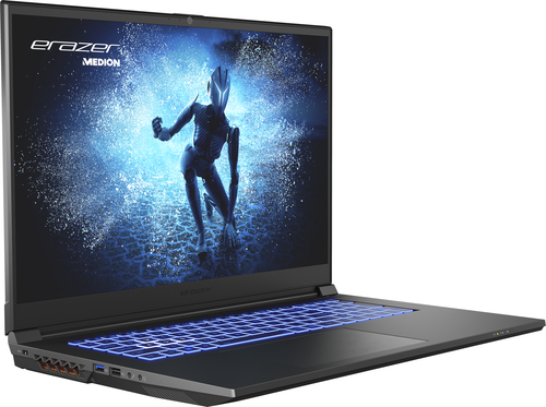 ERAZER Defender P40 Intel® Core™ i7 i7-13700HX Ноутбук 43,9 cm (17.3") Quad HD 16 GB DDR5-SDRAM 1 TB Твердотельный накопитель (SSD) NVIDIA GeForce RTX 4060 Wi-Fi 6E (802.11ax) Windows 11 Home Черный QWERTY Американский английский