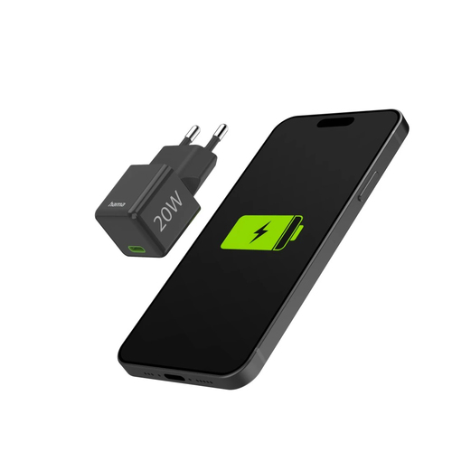 Hama Fast Charger USB-C PD/Qualcomm® Super-Mini Charger 20 W Oplader Zwart, afbeelding 8