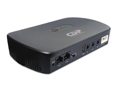 CDP MINIUPS10KmAh Lithium DC UPS, Outputs: 1USb, 2 DC & 1 POE, Lithium battery