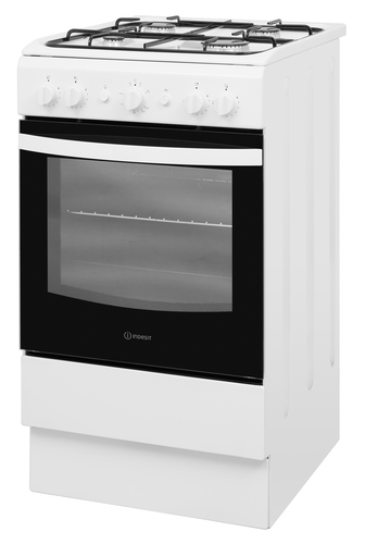 Indesit IS5G1KMW/U cooker Freestanding cooker Gas Black, White – image 3