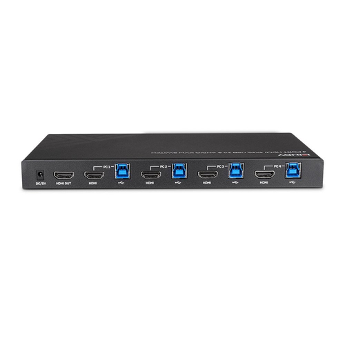 Lindy 4 Port HDMI 4K60, USB 3.0 and Audio - KVM Switch, afbeelding 4