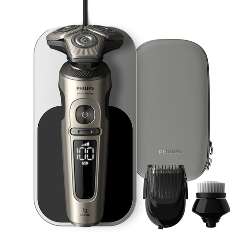 Philips SP9873/14 men's shaver Rotation shaver Trimmer Black, Gold