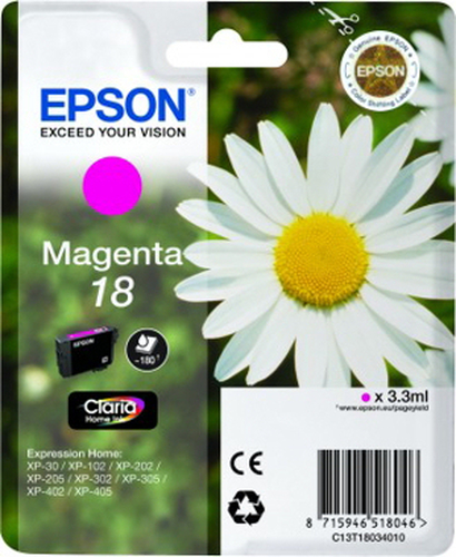 Epson Daisy Singlepack Magenta 18 Claria Home Ink