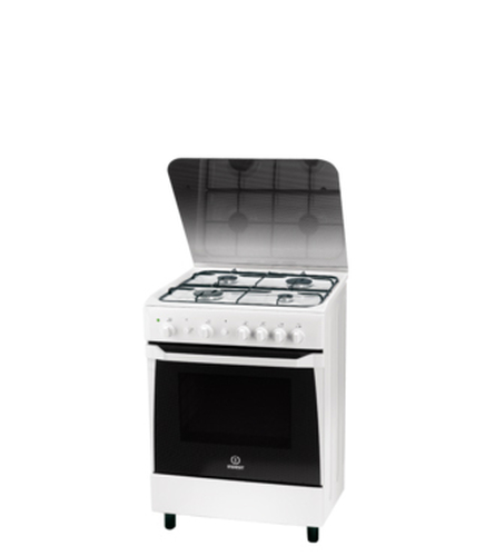 Indesit KN6G21S(W)/I cooker Freestanding cooker Natural gas Gas