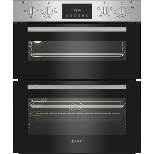 Indesit Dui 12D IX Built Under Electric Double Oven - Stainless Steel - A/A Rated, Stainless Steel - image 1