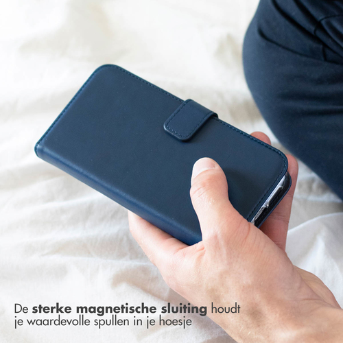 Selencia Echt Lederen Bookcase Samsung Galaxy A53 - Blauw, afbeelding 6