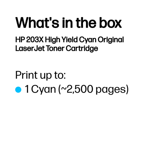 Original HP 203X High Capacity Cyan Toner Cartridge (CF541X) - image 3