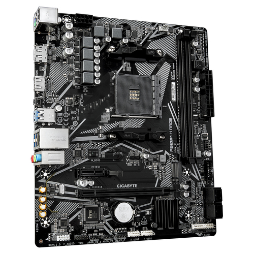 GIGABYTE A520M H ARGB Placa Base – Compatible con CPUs AMD Ryzen Serie 5000, hasta 5100 MHz DDR4 (OC), M.2 PCIe 3.0 x4, LAN 1 GbE, USB 3.2 Gen 1 imagen 3