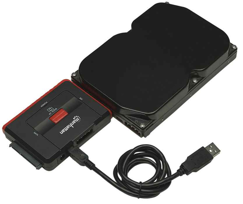 Manhattan Adaptador USB de Alta Velocidad 2.0 a SATA/ IDE imagen 3