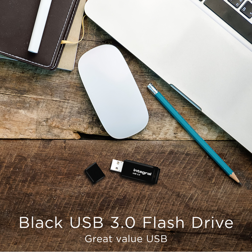 Integral USB 3.0 Memory Stick - 256 GB, Black, Black - image 8